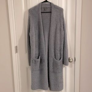 THE LIMITED Minimalist Furry Long Knit Cardigan